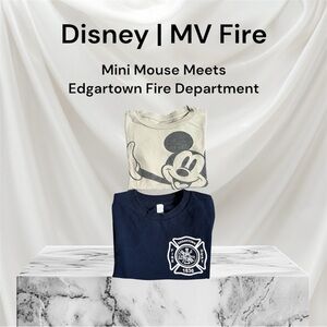 Disney Mickey & Edgartown MV Fire Department Short Sleeve Tees | 4T | Preowned